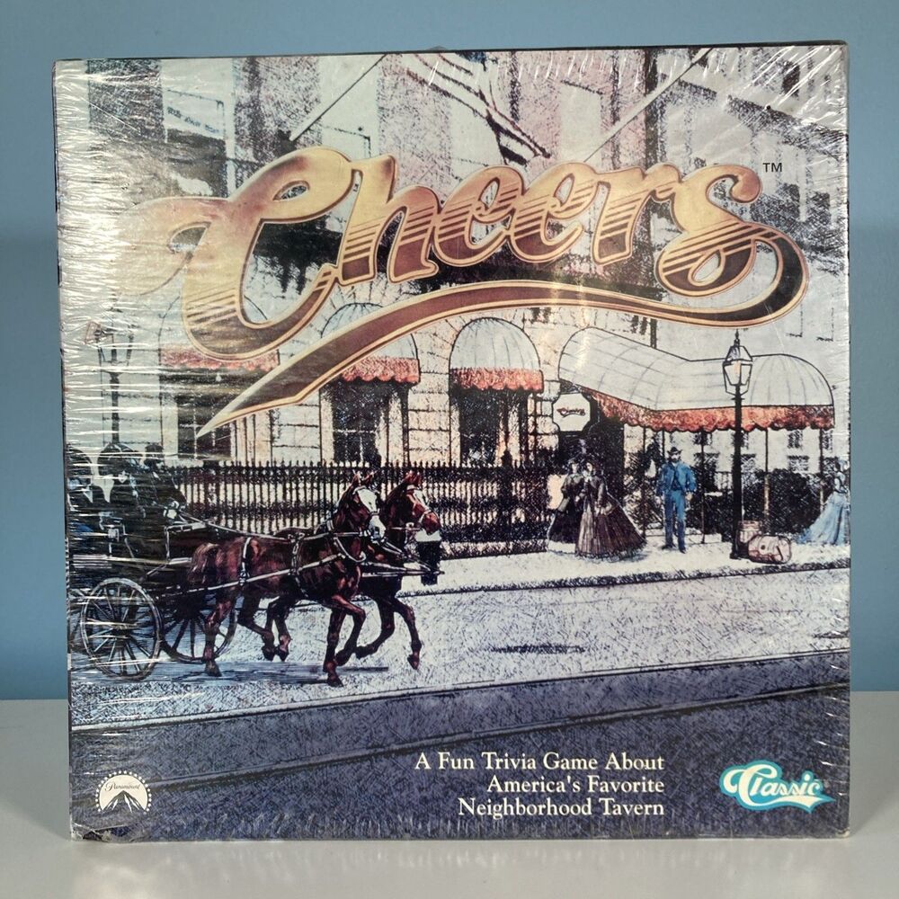 Vintage Cheers TV Show Trivia Board Game (Classic Games, 1992) NEW / SEALED